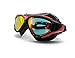 HiCool Pro Swim Goggle Mask with Anti-Fog and UV Protection Mirrored lenses for Adult Man and Woman (Black/Red)