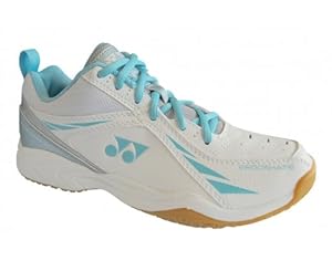 YONEX SHB60LU Zapatilla de Court SeÃ±ora, Blanco/Azul, 38