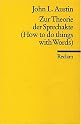 Zur Theorie der Sprechakte: (How to do things with words)