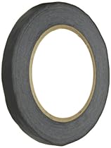 TapeCase TC602 Black Paper Masking Tape - 0.5
