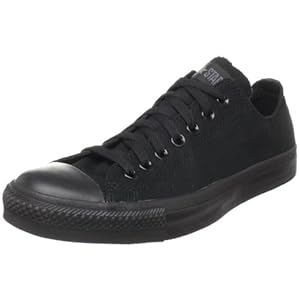 Converse Ctas Mono Ox 015490-550-8 - Zapatillas de tela unisex, color negro, talla 39