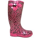 Pink Leopard Glitter Wellies Wellington Boots