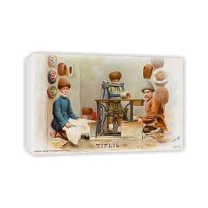 Hatmakers from Georgia using a Singer Sewing Machine – Canvas – Medium – 30x45cm