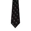 Woven Lacrosse Stick - Black Lacrosse Silk Tie