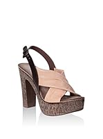 JULIE JULIE Sandalias de tacón (Beige)