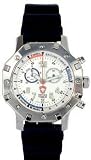 Regatta Chrono, White Dial w/Date, Black Silicone Strap