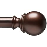 Umbra Verge 1-Inch Drapery Rod for Window, 120 to 170-Inch, Auburn Bronze