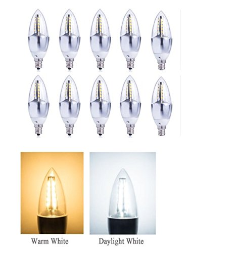 Brightown 5-watt led candelabra not dimmable daywhite b…