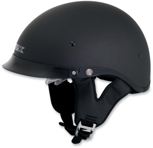 AFX FX-200 Beanie Half Helmet With Dual Inner Lens Flat Black Extra Large XL AFX FX-200 Beanie Half Helmet With Dual Inner Lens Flat Black Extra Large XL
