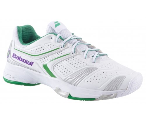 BABOLAT Drive 3 All Court Wimbledon Men's Tennis Shoe, White, US10.5