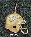 Univ Of Florida Gators Helmet Charm/Pendant -14K/10K, Stainless Steel or Gold Plated