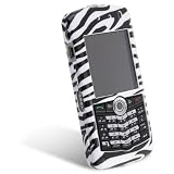 EFORCITY Premium Clip-On Case for Blackberry Pearl 8100, Zebra