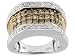 10KT WG 1.75CTW WHITE AND CHAMPAGNE DIAMOND RING