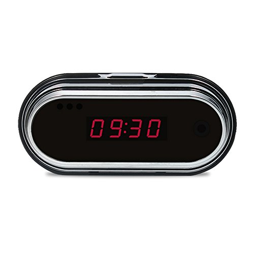 Littleadd Hidden Camera Alarm Clock Mini Camera 1080P Motion Activated Camera, Big Screen (8GB Micro SD Card Included)