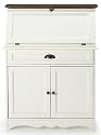 Southport Secretary Desk, 38"HX29"WX14", IVORY AND OAK