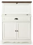 Southport Secretary Desk, 38HX29WX14, IVORY AND OAK