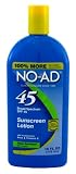 No-Ad SPF# 45 Sunscreen Lotion 16 oz. (3-Pack) with Free Nail File