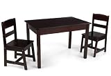 KidKraft Rectangle Table and 2 Chair Set - Espresso