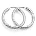 Earrings, Hoops, Diamond Cut, Silver 925 G91296