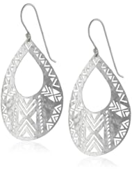Argento Vivo "Sedona" Cut-Out Teardrop Earrings, 2"