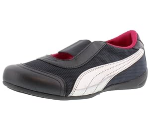 PUMA Sneakerina Mesh Ballet Flat (Toddler/Little Kid/Big Kid),Turbulence/Puma Silver/Cabaret,2.5 M US Little Kid
