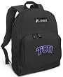 TCU Logo Backpack Black Texas Christian University for Travel or School Bags - BEST QUALITY Unique Gifts For Boys, Girls, Adults, College Students, Men or Ladies
