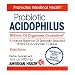 Acidophilus Liquid A Natural Balance of Specially Selected Strains of Acidophilic Cultures Promotes Intestinal Balance Plain Flavor Most digestion takes place in the intestines so it is important to maintain intestinal health. Acidophilus is a friendly bacteria found in foods such as yogurt. Probiotic Acidophilus supports a favorable environment for the absorption of nutrients, encourages intestinal microflora balances, and promotes the healthy functioning of the intestinal system. American Health Acidophilus Culture is composed of hardy, viable balanced cultures of specially selected strains of lactobacillus cultures in a natural palatable base of predigested milk solids (which makes it suitable for most lactose intolerant individuals). The organisms involve three strains of Lactobacillus acidophilus (Including the original Metchnikoff strain and a special strain from the Pasteur Institute), a strain of Lactobacillus bulgaricus, a strain of S. thermophilus and a strain of B. bifidum.
