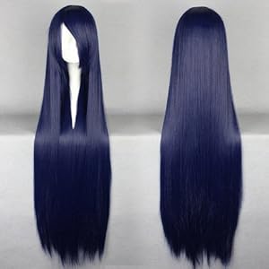 Topbill Fashion Anime Long Straight Blue of Cosplay Wigs 100cm