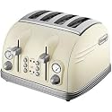 Delonghi Metropolis CTM4023E Cream 4 Slice Toaster