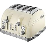 Delonghi Metropolis CTM4023E Cream 4 Slice Toaster