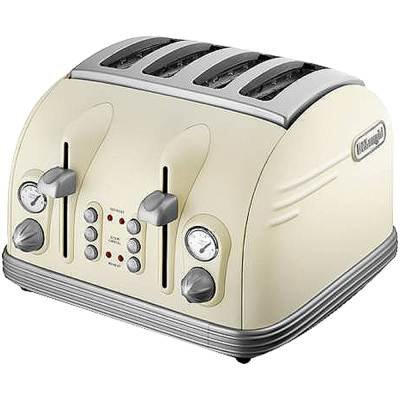 Delonghi Metropolis CTM4023E Cream 4 Slice Toaster