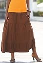Long Tiered Knit Skirt