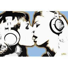 1art1 39449 Steez - Lounge, Zungenk�ssende Frauen Poster (91 x 61 cm)