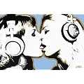 1art1 39449 Steez - Lounge, Zungenk�ssende Frauen Poster (91 x 61 cm)