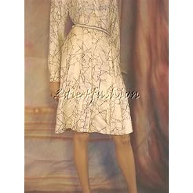 $1690 New CAROLINA HERRERA Pleated Mosaic Silk Skirt 6
