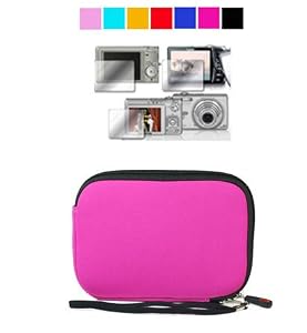 Kodak Camera Case for Kodak Easyshare C813 C913 C182 + Screen Protector (Magenta)