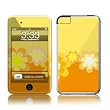 Retro Orange Flowers Design Apple iPod touch Protector Skin Decal Sticker