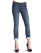 7 For All Mankind Women's Josefina Boyfriend Jean in Palms Park with Exposed Crystals