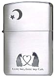 ZIPPO (ジッポー) ライター Sサテーナ/エッチング 2CAT-2.MBの画像