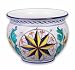 Handmade Large Cachepot with Compass From Italy