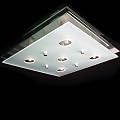 Modern Bathroom Ceiling Light Fitting with Grill approx. 38cm x 38cm