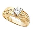 14K Yellow Gold Diamond Wedding Set - 0.43 Ct.