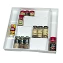 Spice Rack - Expanding (White) (2.25"h x 12"-23"w x 18"d)