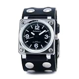 Nemesis Mens TSD046K Classic Square Shape Chro