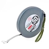 uxcell 携帯用 メトリック ルーラー テープの長さ 測定ツール 50 m×10 mm 引き込み式