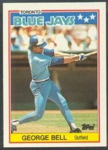 1988 Topps Uk Mini #3 George Bell (Baseball Card)