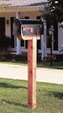 Solar #DPK00000 Cedar Mailbox Post Kit