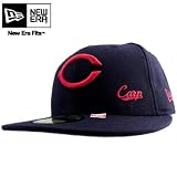 New Era Cap ニューエラ キャップ NPB レッドロゴ <strong>広島</strong> 東洋 (ヒロシマ トウヨウ) カープ ネイビー/レッド