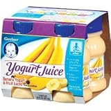 Gerber Juice Yogurt Blends Assorted, 4-count, 4-ounce Tubs (Pack of 3)
