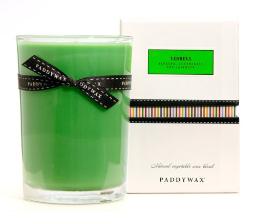 Paddywax Classic 8-Ounce Poured Glass Candle, Verbena by Paddywax